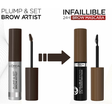Brow Artist Plump & Set Mascara - Gélová riasenka na obočie 4,9 ml